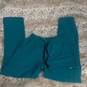 Women’s Figs Teal Wide Leg Scrub pants